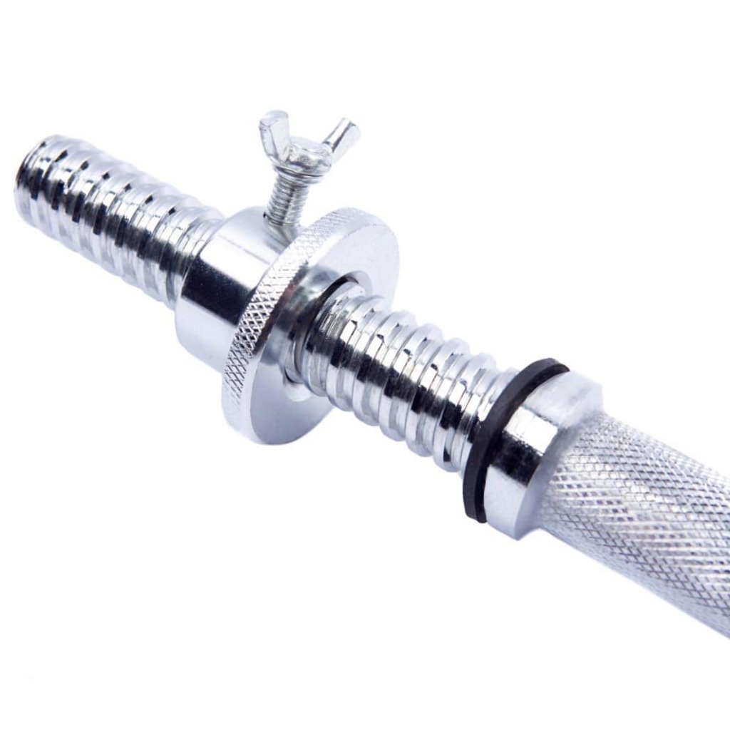 Imagem 4 do produto Barra Halter Maciça Yangfit Recartilhada com Rosca - 40cm - Par