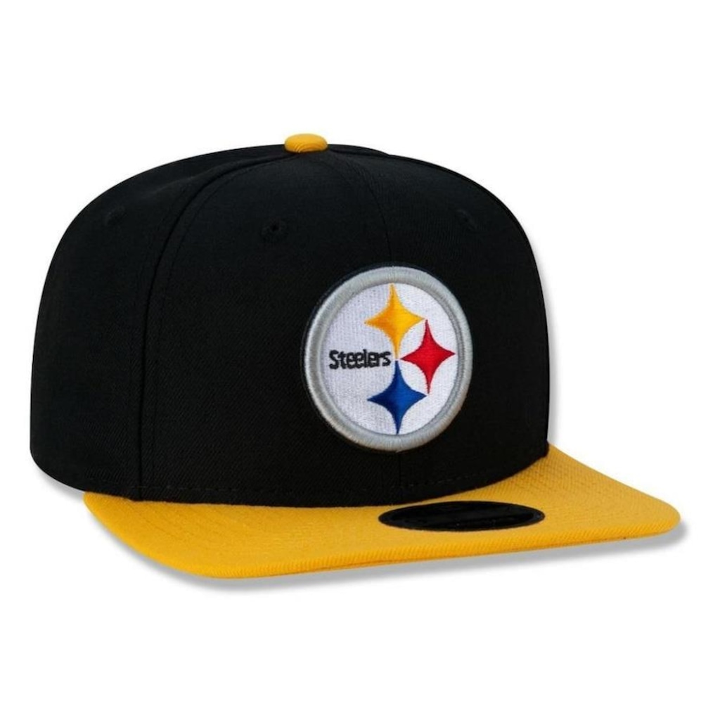 Imagem 2 do produto Boné Aba Reta New Era Pittsburgh Steelers 950 Classic Team - Snapback - Adulto