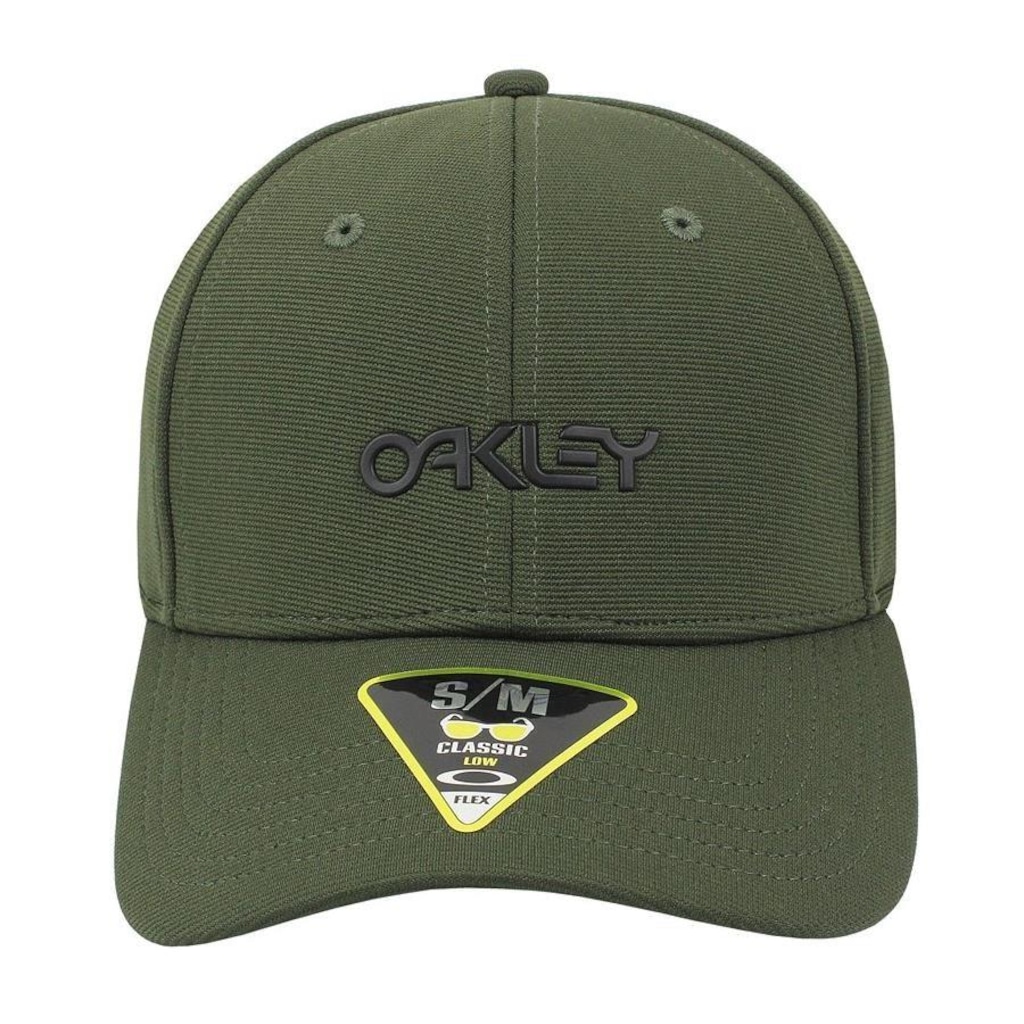 Imagem 2 do produto Boné Aba Curva Oakley 6 Panel Stretch Metallic Hat New Dark Brush - Fechado - Adulto
