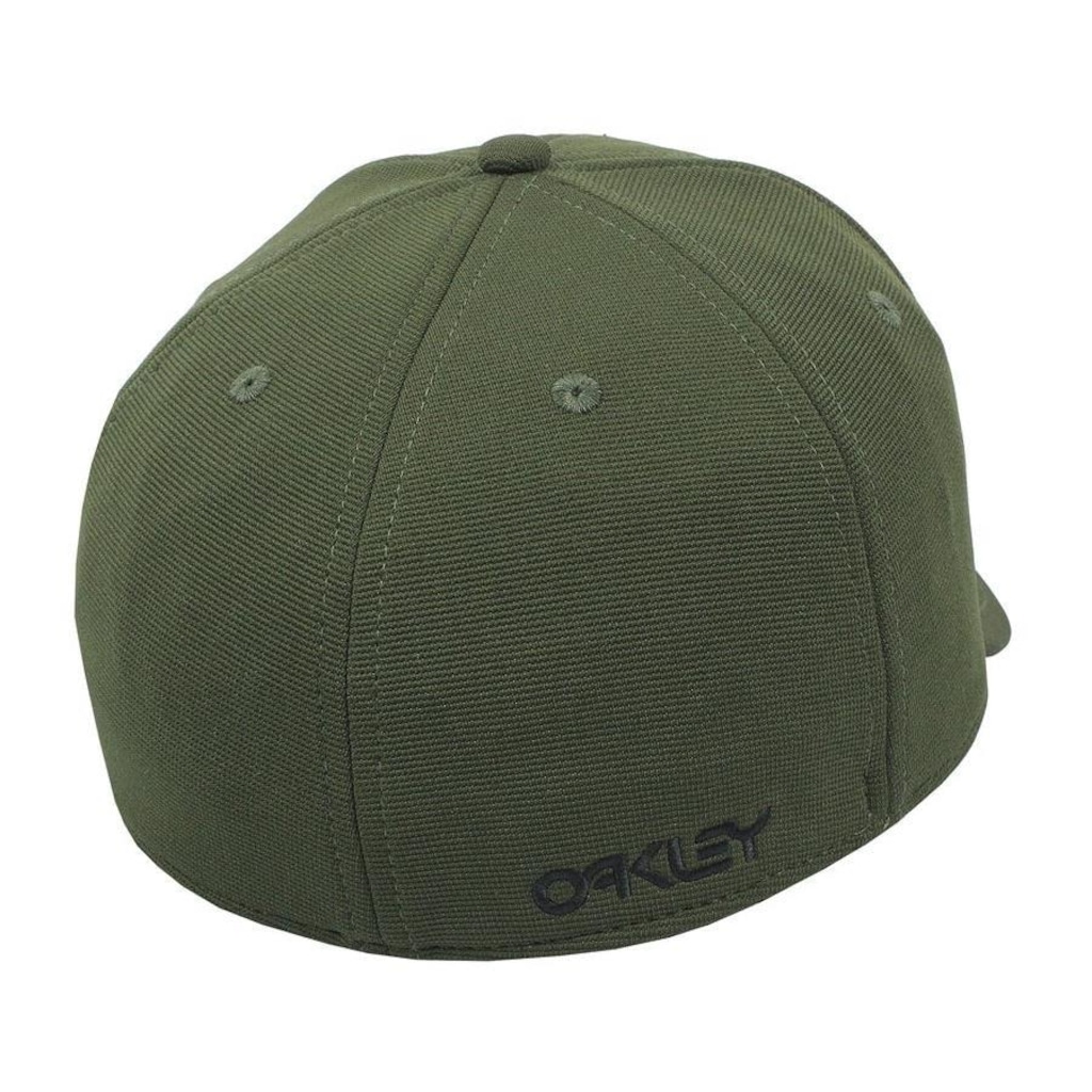 Imagem 3 do produto Boné Aba Curva Oakley 6 Panel Stretch Metallic Hat New Dark Brush - Fechado - Adulto