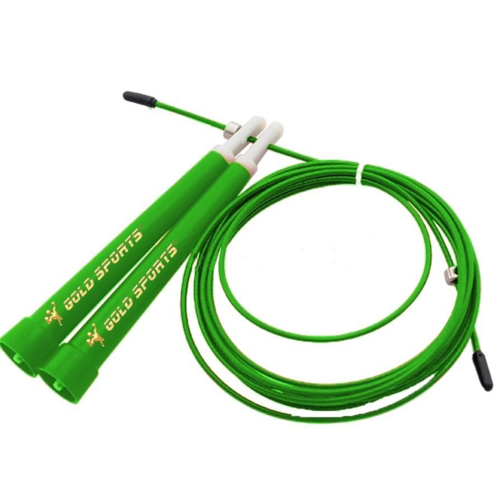 Imagem 2 do produto Corda de Pular Gold Sport Electra II com Rolamento e Cabo de Aço - 2,8 metros