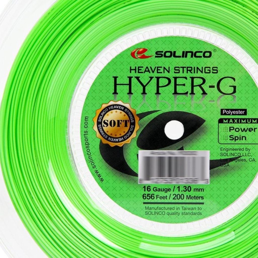 Imagem 2 do produto Corda Solinco Hyper G Soft 16 - 1.30mm - 200 metros
