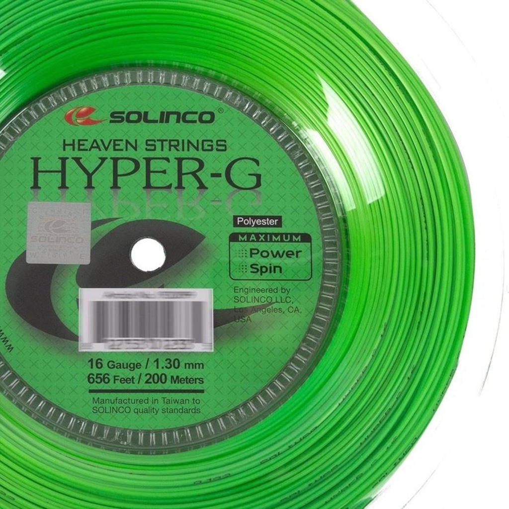 Imagem 3 do produto Corda Solinco Hyper G 16L 1.30mm - 200 Metros