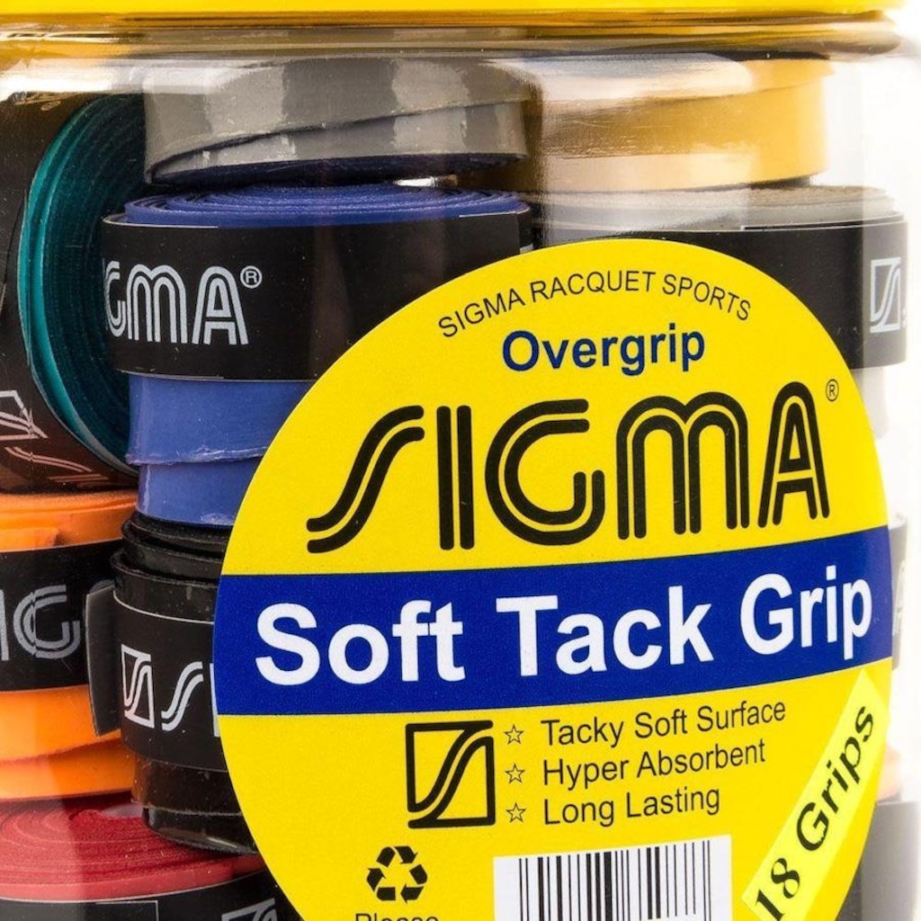 Imagem 2 do produto Overgrip Sigma Soft Tack Misto - 18 Unidades