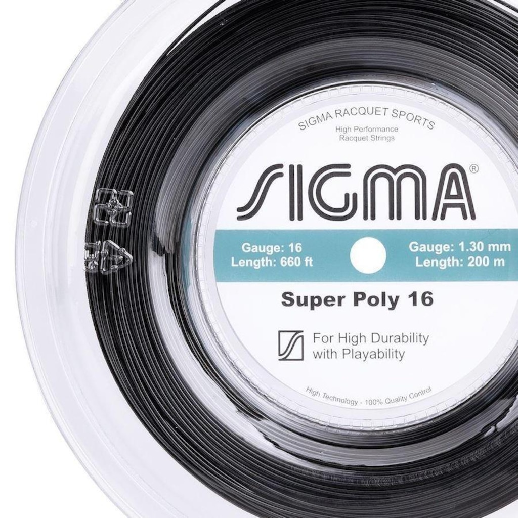 Imagem 2 do produto Corda para Raquete de Tênis Sigma Super Poly 16L 1.30mm
