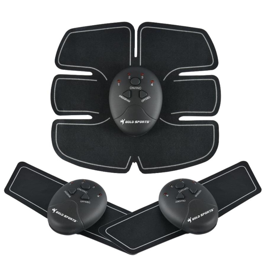 Imagem 2 do produto Cinto Tonificador Gold Sports Estimulador Elétrica Muscular Abdômen Braços e Pernas