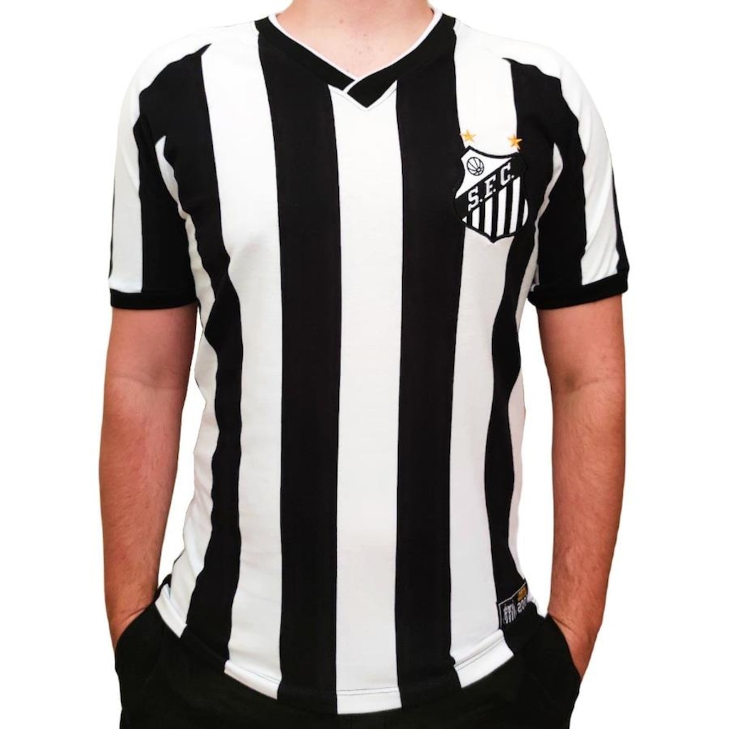 Imagem 2 do produto Camisa do Santos RetrôMania Campeão Brasileiro 2002 Oficial - Masculino