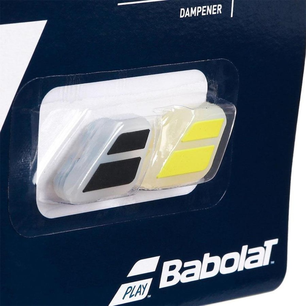 Imagem 2 do produto Antivibrador Babolat Flag Damp - 02 Unidades Preto e Amarelo