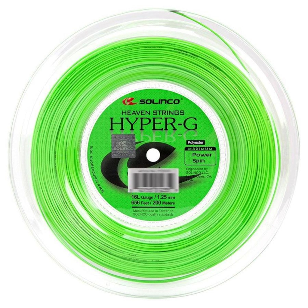 Imagem 2 do produto Corda Solinco Hyper G 16L 1.25mm - Rolo com 200 Metros
