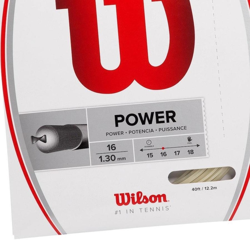 Imagem 3 do produto Corda para Raquete Wilson Synthetic Gut Power 16L 1,30mm