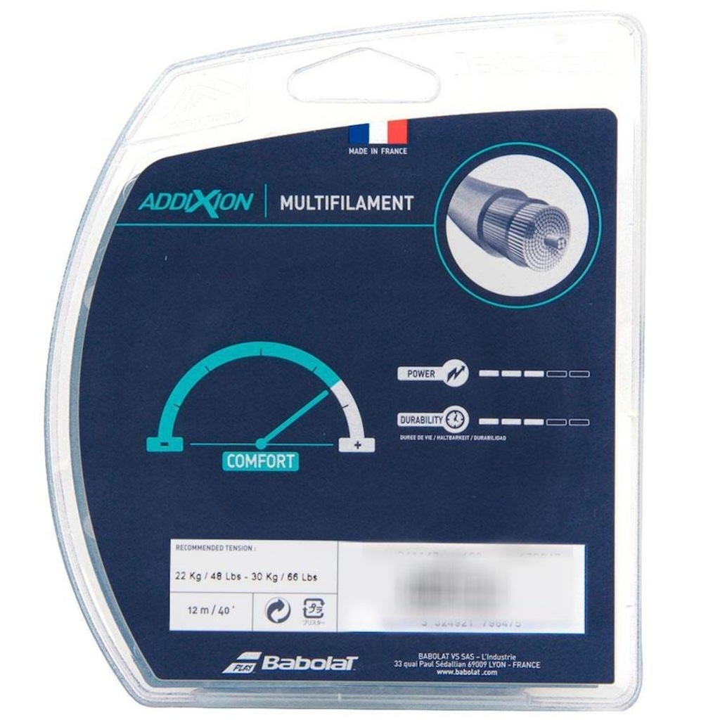 Imagem 3 do produto Corda Babolat Addixion 16L 1.30mm Champanhe - Set Individual