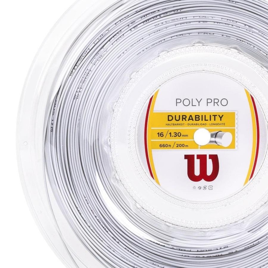 Imagem 2 do produto Corda Wilson Poly Pro 16L 1.30mm - Rolo com 200 metros