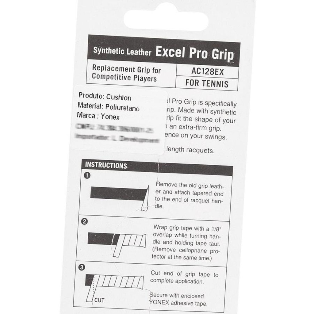 Imagem 4 do produto Cushion Grip Yonex Excel Pro AC128 Preto