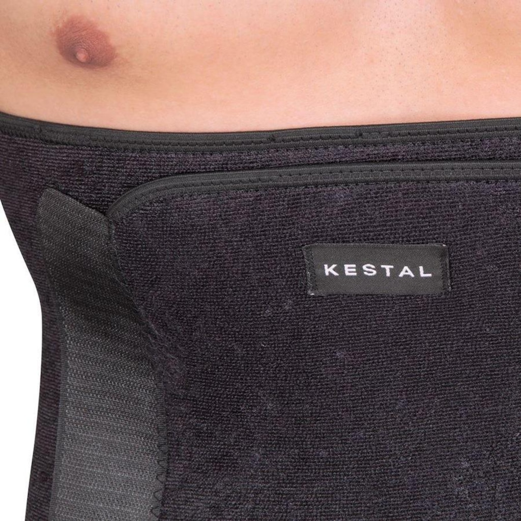 Imagem 2 do produto Faixa Abdominal Kestal Preta - 20cm X 100cm
