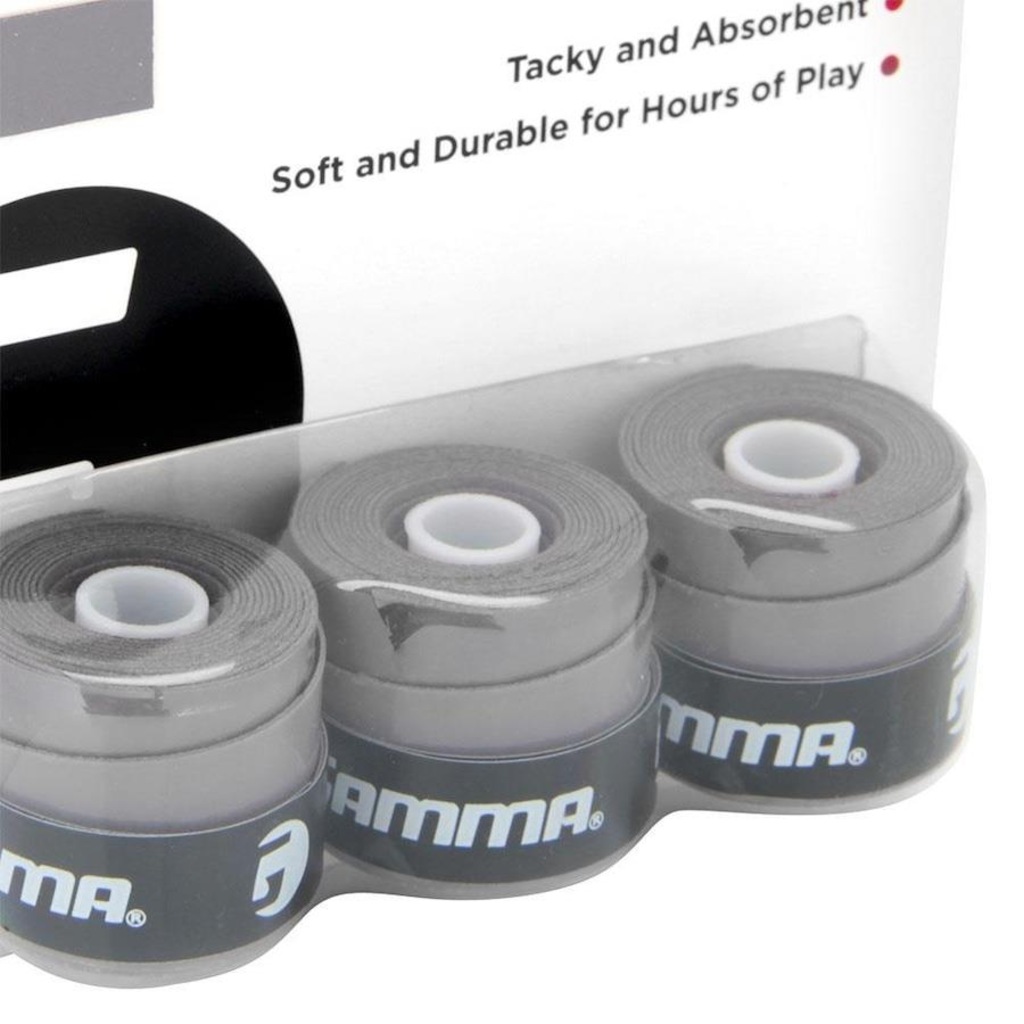 Imagem 3 do produto Overgrip Gamma Supreme - 03 Unidades Cinza