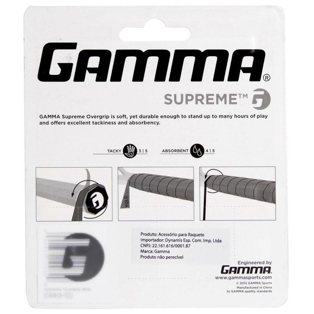 Imagem 4 do produto Overgrip Gamma Supreme - 03 Unidades Cinza