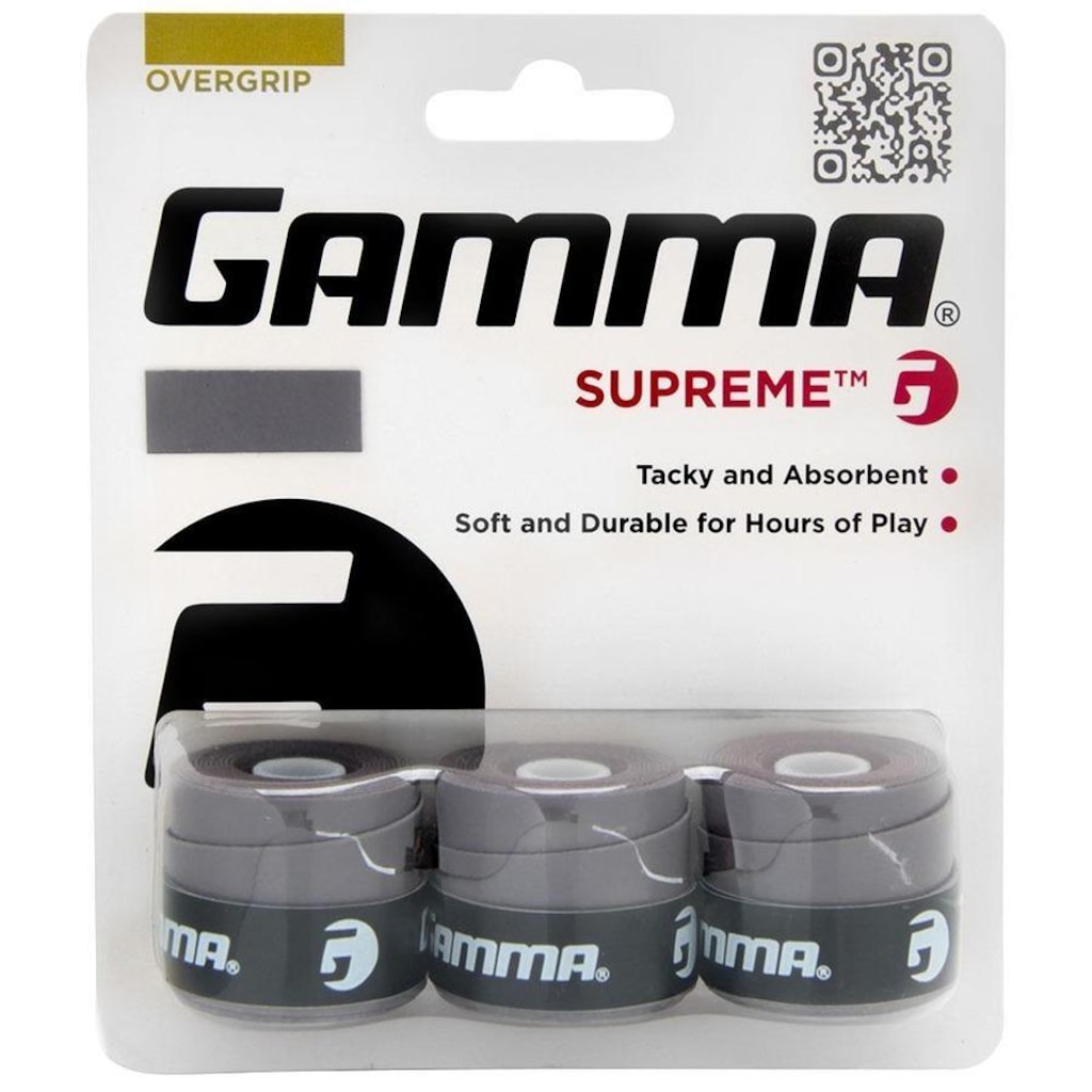 Imagem 5 do produto Overgrip Gamma Supreme - 03 Unidades Cinza