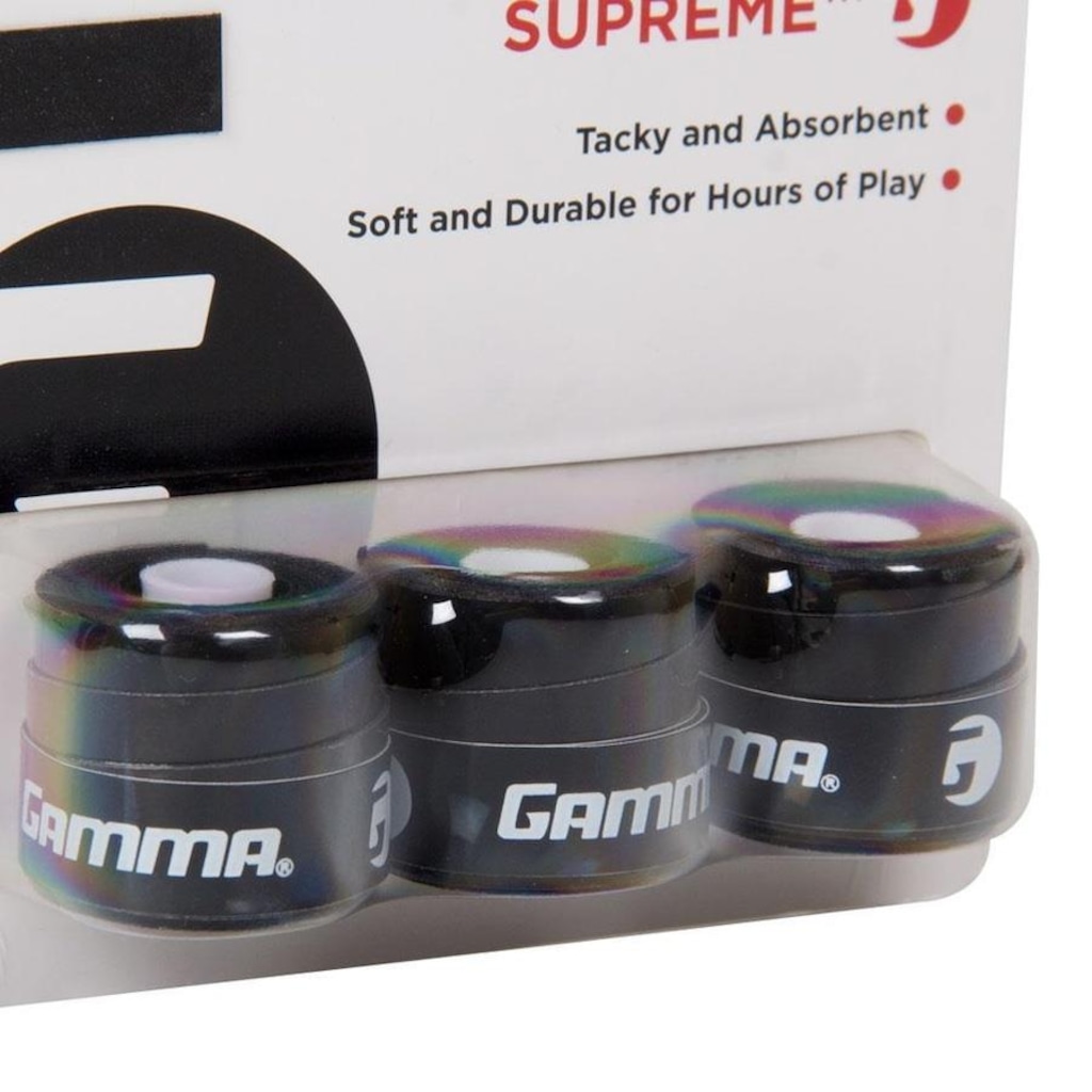 Imagem 3 do produto Overgrip Gamma Supreme - 03 Unidades Preto