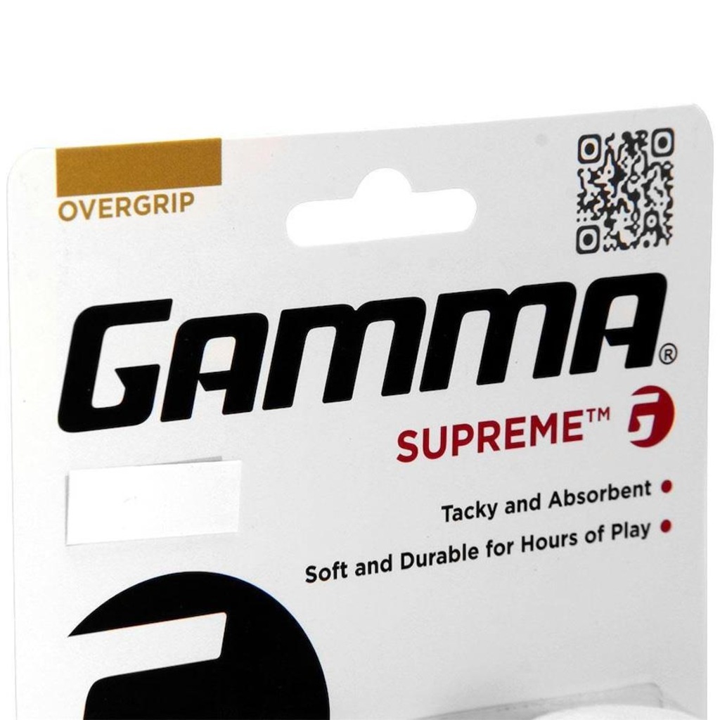 Imagem 2 do produto Overgrip Gamma Supreme - 03 Unidades Branco