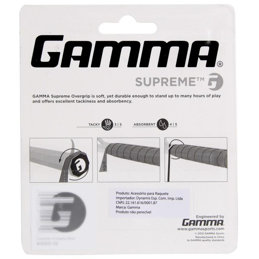 Imagem 4 do produto Overgrip Gamma Supreme - 03 Unidades Branco