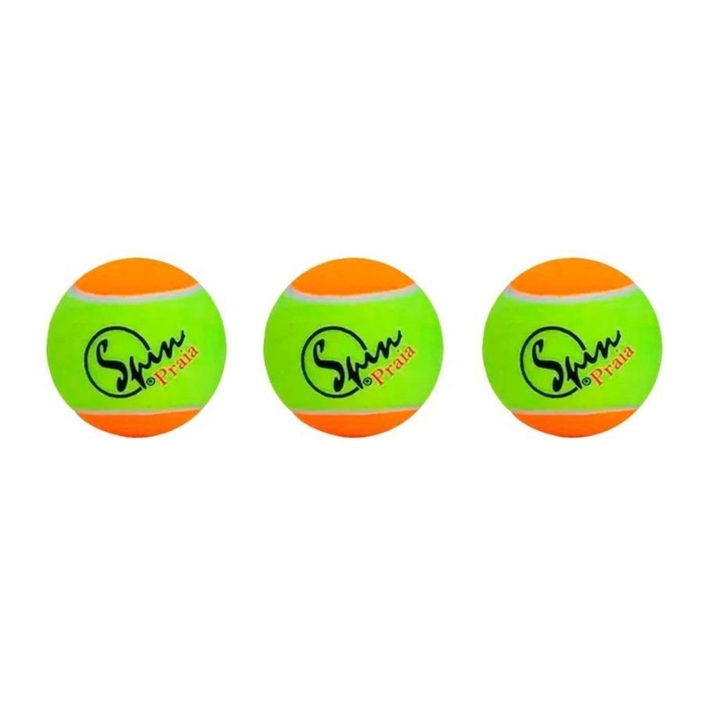 Imagem 2 do produto Bola de Beach Tennis Spin Praia - 3 unidades