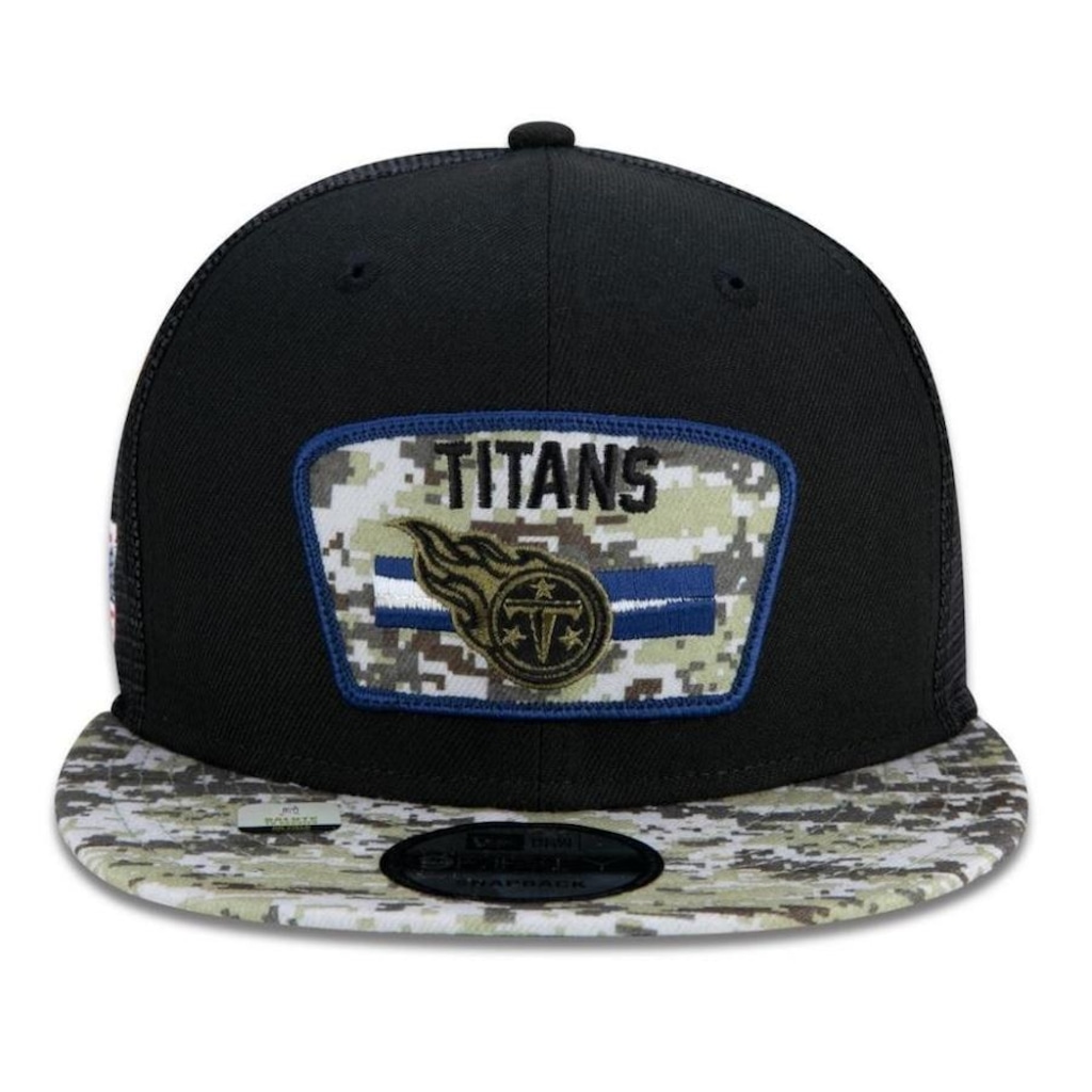 Imagem 3 do produto Boné Aba Reta New Era Tennessee Titans 950 NFL 21 Salute Service - Snapback - Adulto