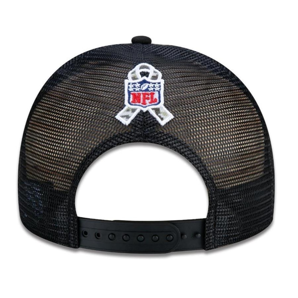 Imagem 2 do produto Boné Aba Reta New Era Carolina Panthers 950 NFL 21 Salute Service - Snapback - Adulto