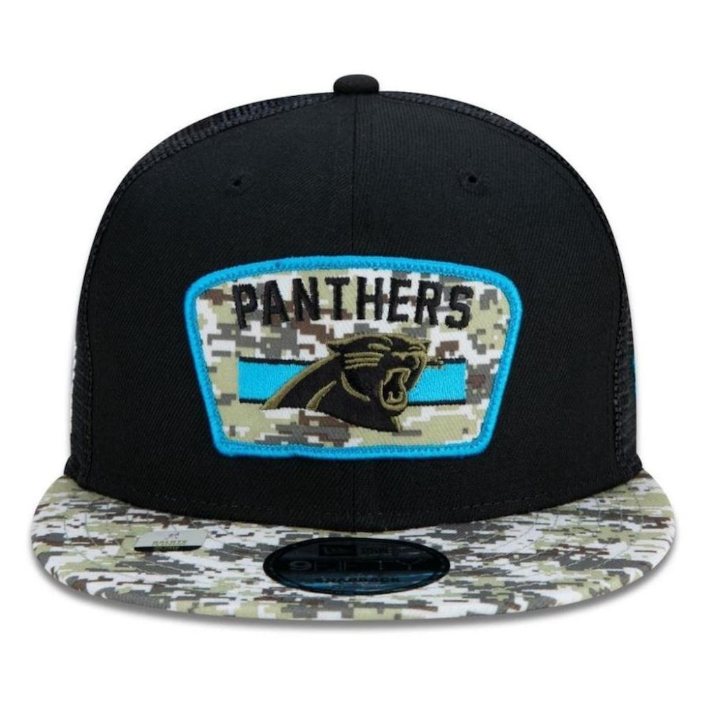Imagem 4 do produto Boné Aba Reta New Era Carolina Panthers 950 NFL 21 Salute Service - Snapback - Adulto