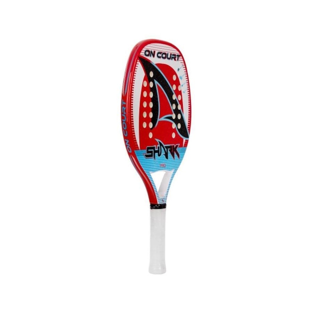 Imagem 2 do produto Raquete Beach Tennis Shark On Court 2022 Carbono Fibra + Capa