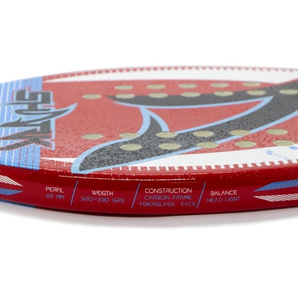Imagem 4 do produto Raquete Beach Tennis Shark On Court 2022 Carbono Fibra + Capa