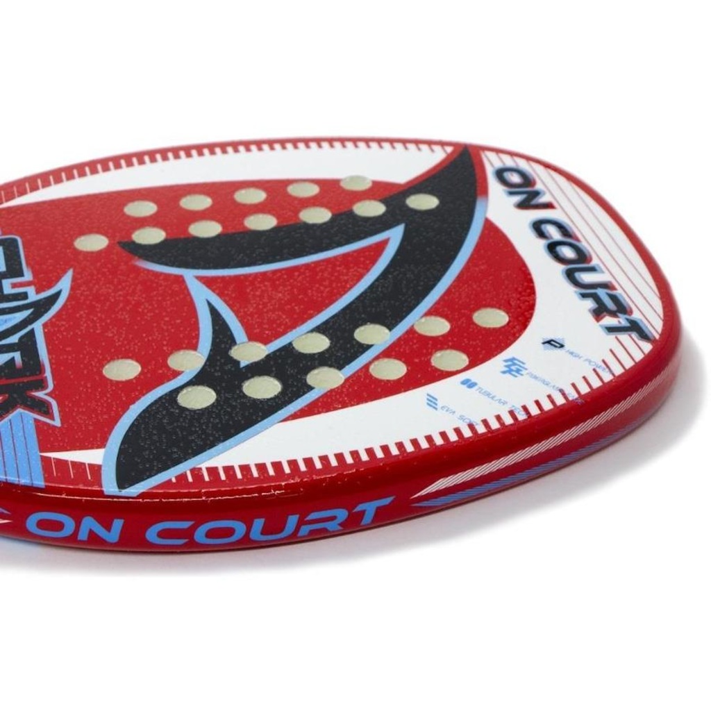 Imagem 5 do produto Raquete Beach Tennis Shark On Court 2022 Carbono Fibra + Capa