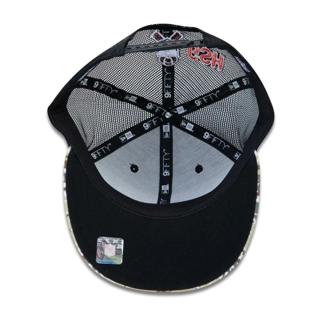 Imagem 5 do produto Boné Aba Reta New Era Chicago Bears 950 NFL 21 Salute Service - Snapback - Adulto