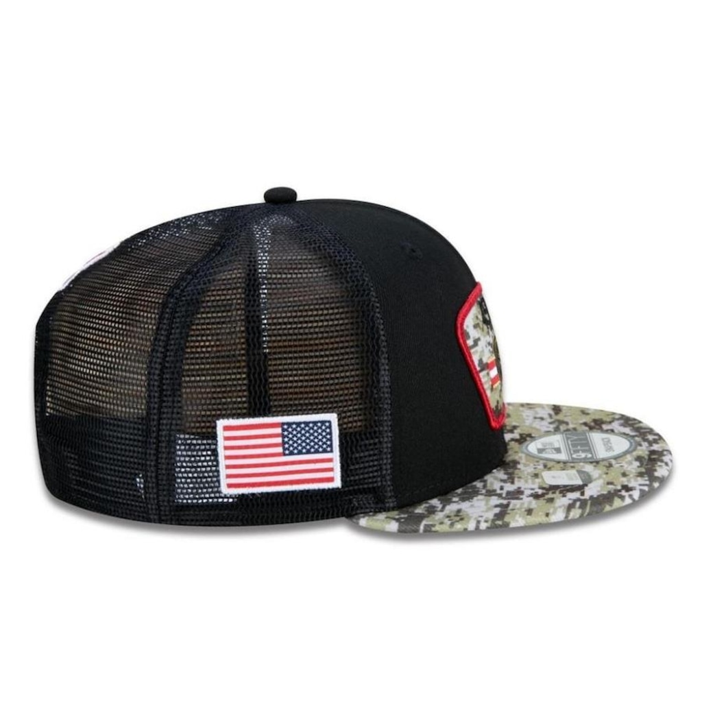 Imagem 5 do produto Boné Aba Reta New Era San Francisco 49ers 950 NFL 21 Salute Service - Snapback - Adulto