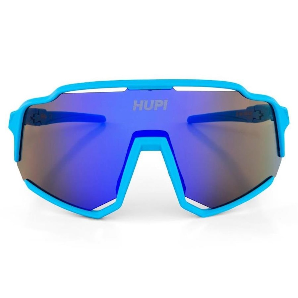 Imagem 2 do produto Óculos de Sol Esportivo HUPI Brisa Azul Lente Azul Espelhado Proteção UV - Unissex Ciclismo