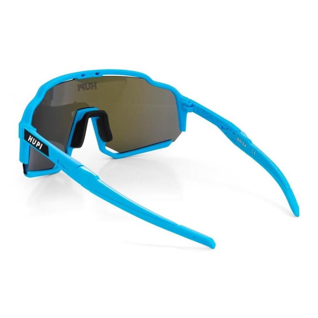 Imagem 3 do produto Óculos de Sol Esportivo HUPI Brisa Azul Lente Azul Espelhado Proteção UV - Unissex Ciclismo
