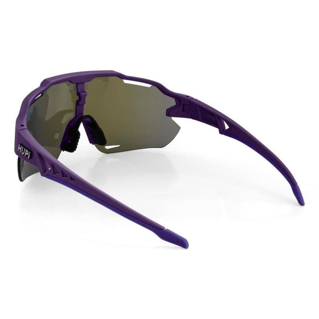 Imagem 3 do produto Óculos de Sol Esportivo Ciclismo HUPI Quiriri Roxo Lente Espelhado Proteção UV - Unissex