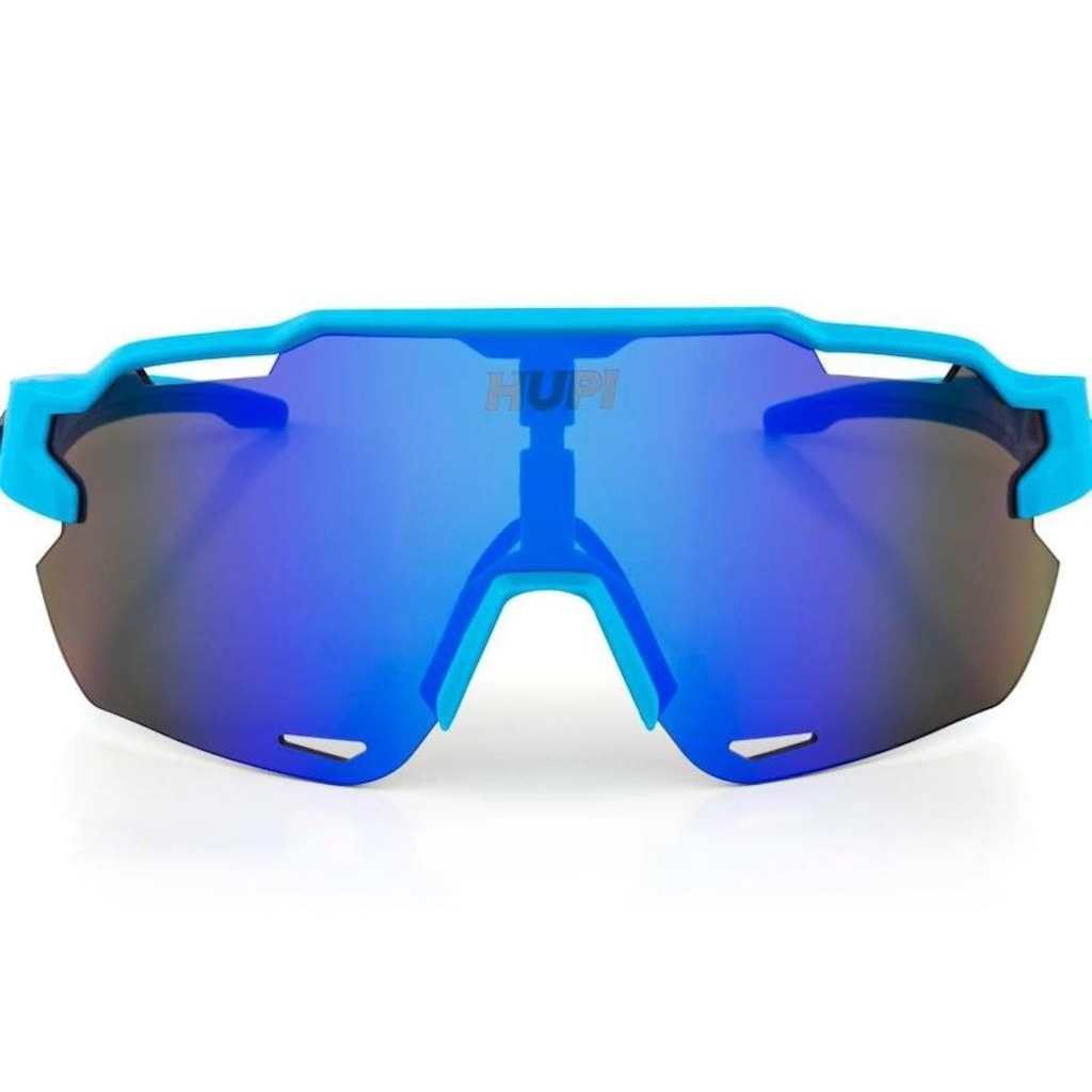 Imagem 2 do produto Óculos de Sol Esportivo Ciclismo HUPI Quiriri Azul Lente Azul Espelhado Proteção UV - Unissex