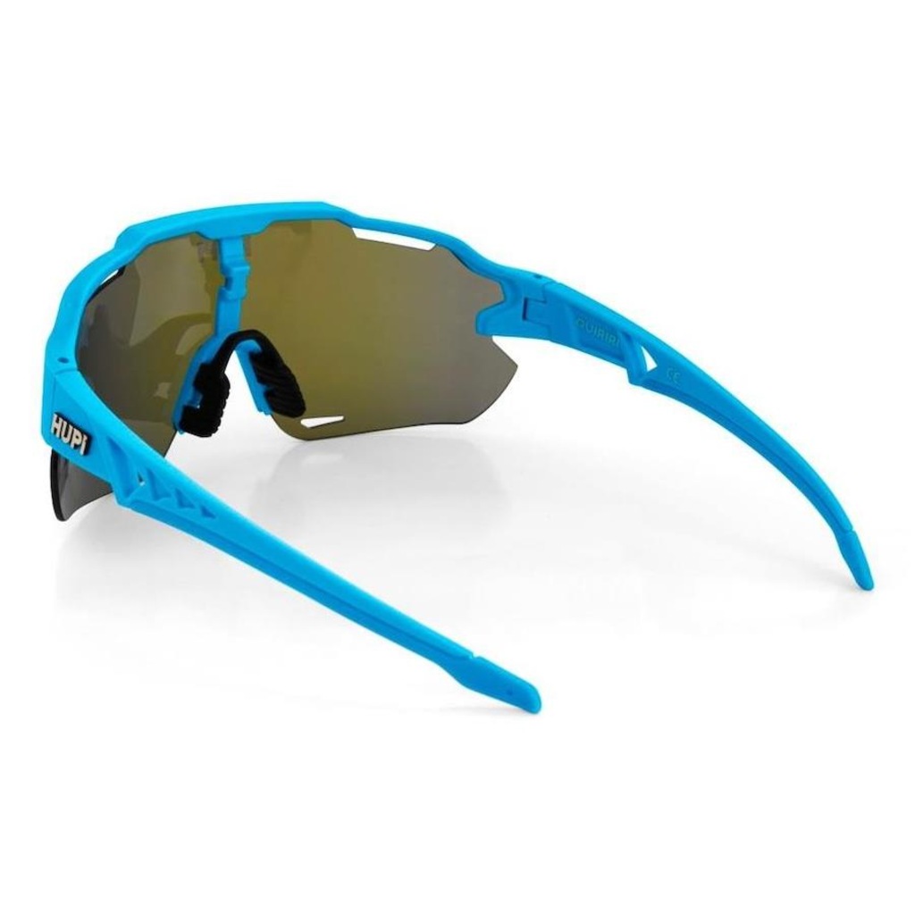 Imagem 3 do produto Óculos de Sol Esportivo Ciclismo HUPI Quiriri Azul Lente Azul Espelhado Proteção UV - Unissex