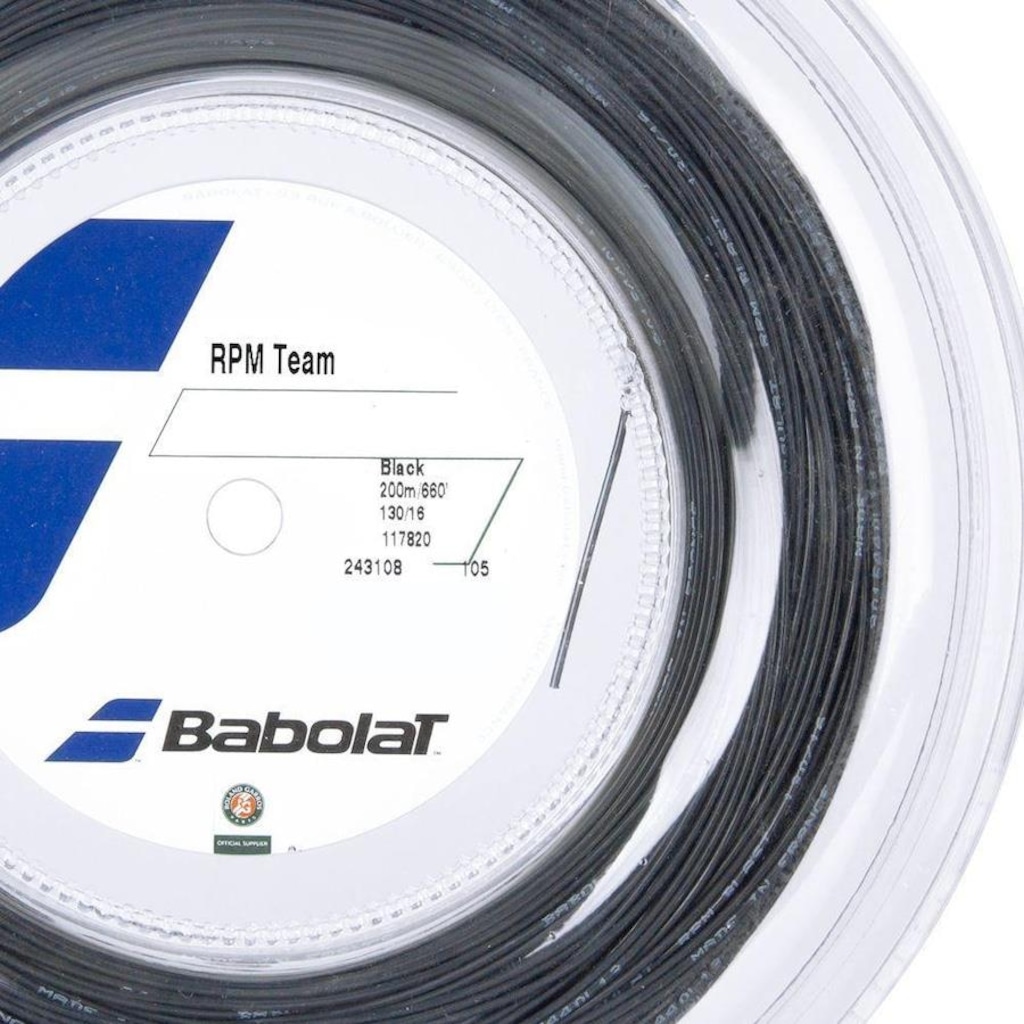 Imagem 2 do produto Corda para Raquete Babolat RPM Team 16L - 1.30mm - 200 Metros