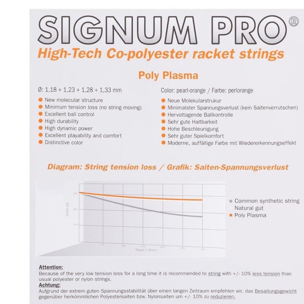 Imagem 3 do produto Kit Cordas Signum Pro Poly Plasma 1.23mm Set Individual - 06 unidades
