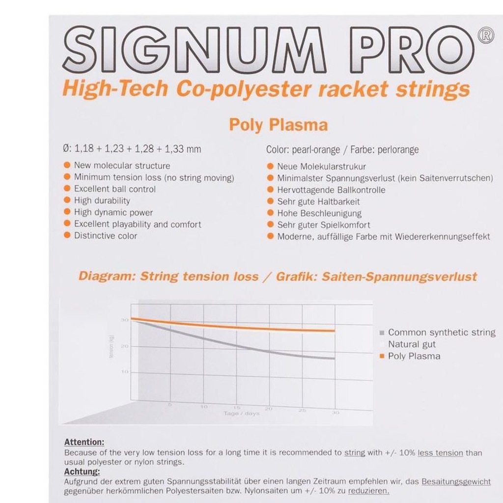 Imagem 3 do produto Kit Cordas Signum Pro Poly Plasma 1.28mm Set Individual - 03 unidades