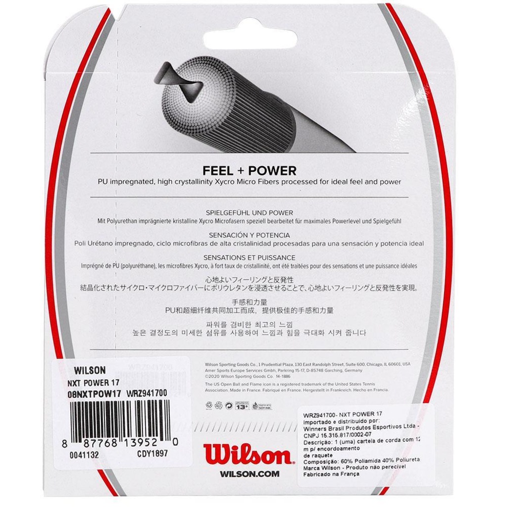 Imagem 3 do produto CORDA WILSON NXT POWER 17 CARTELA