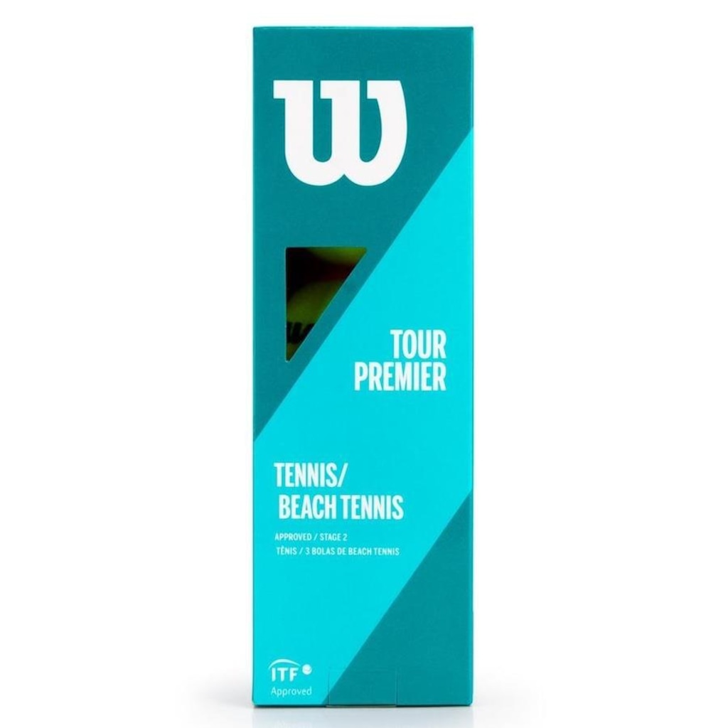 Imagem 2 do produto Kit de Bolas de Beach Tennis Wilson Tour Premier com 6 Tubos