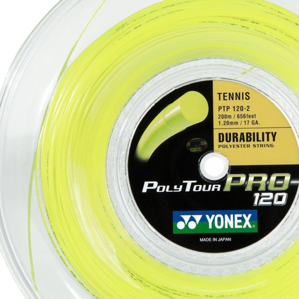 Imagem 2 do produto Corda para Raquete de Tênis Yonex Polytour Pro 17L 1.20 - 200 metros