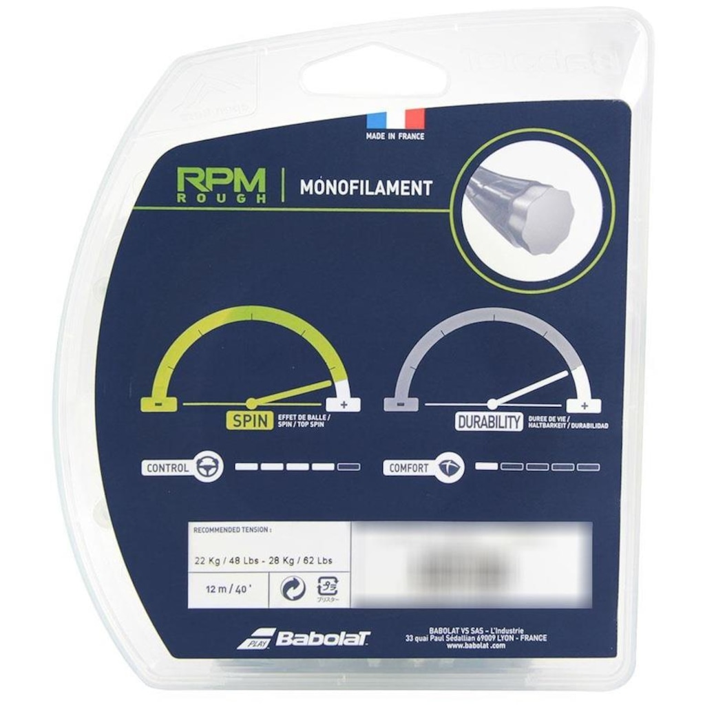 Imagem 3 do produto Corda Babolat RPM Rough 17L 1.25mm - Set Individual