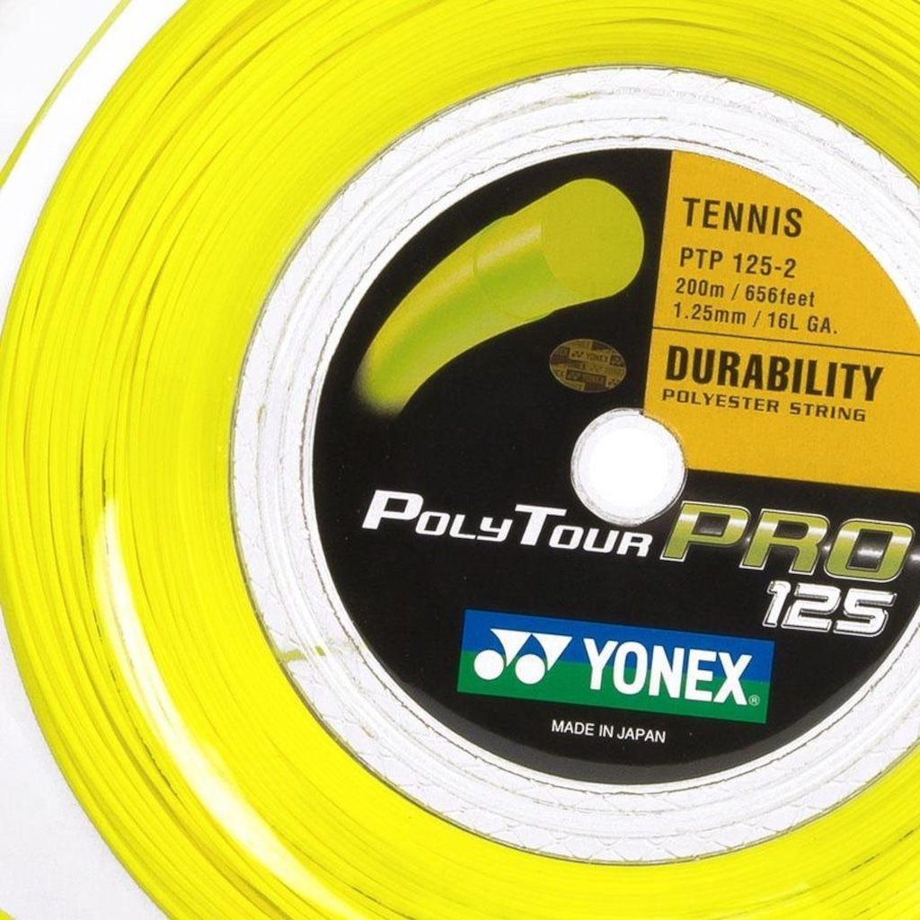 Imagem 2 do produto Corda Yonex Polytour Pro 16L 1.25mm - Rolo com 200 metros