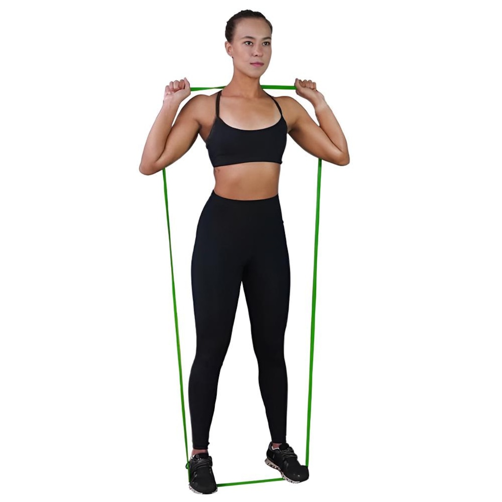 Imagem 5 do produto Kit Super Band Elástico Extensor Yangfit Leve Médio e Forte