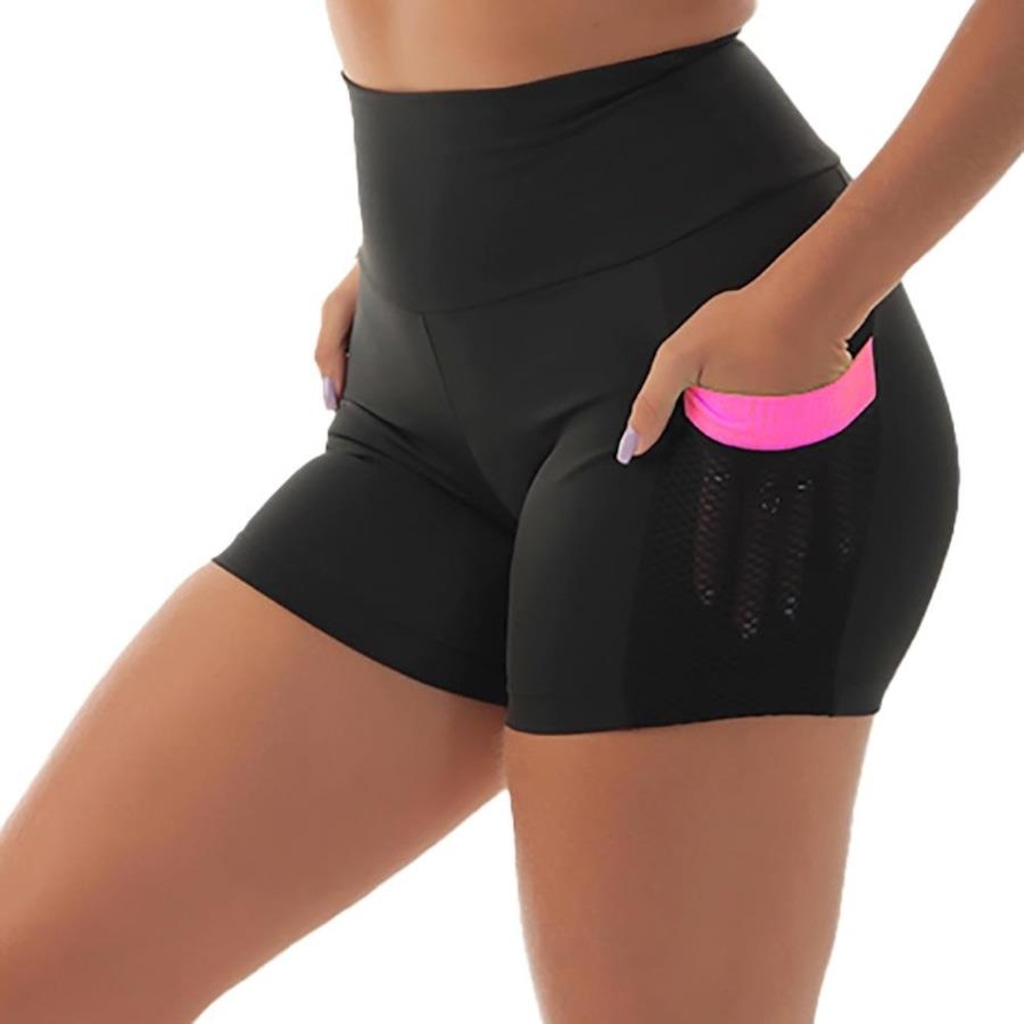 Imagem 2 do produto Short Fristyle Fitness Com Bolso Academia - Feminino