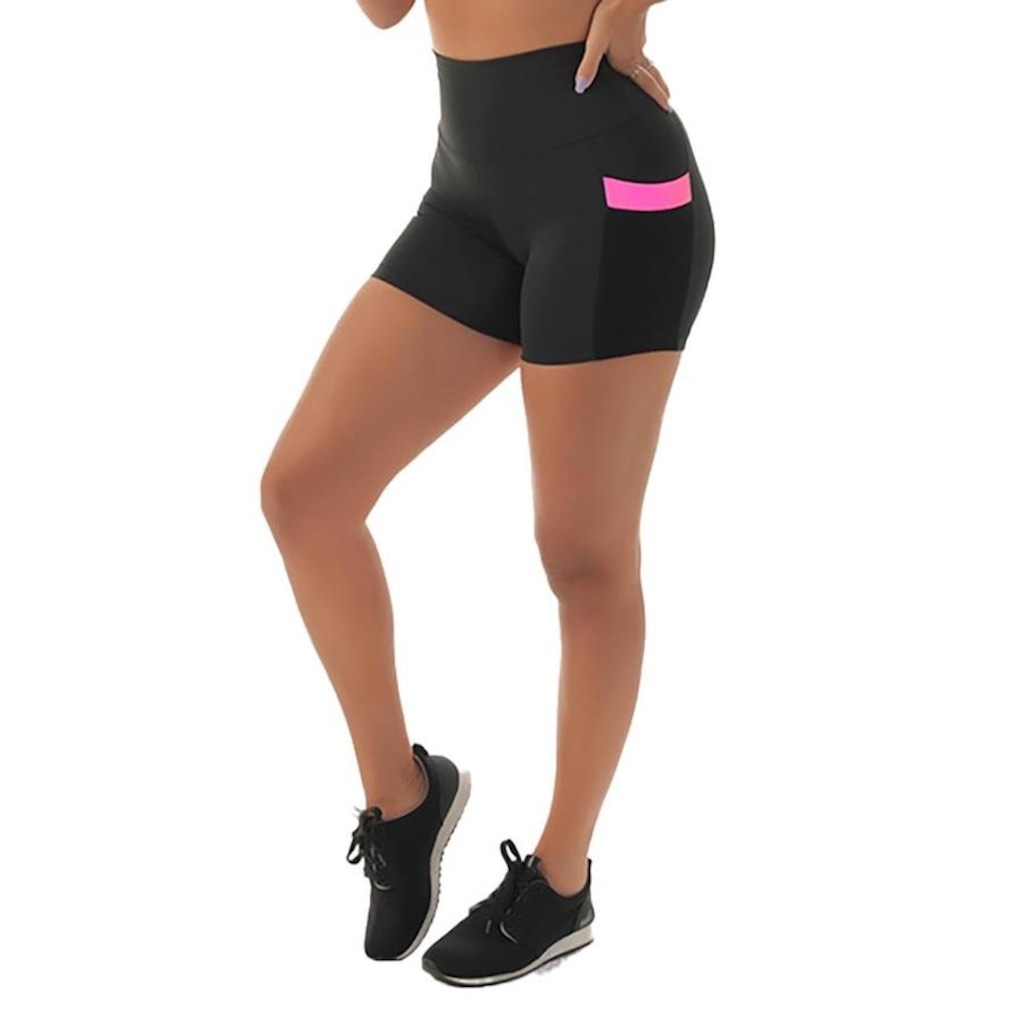 Imagem 4 do produto Short Fristyle Fitness Com Bolso Academia - Feminino