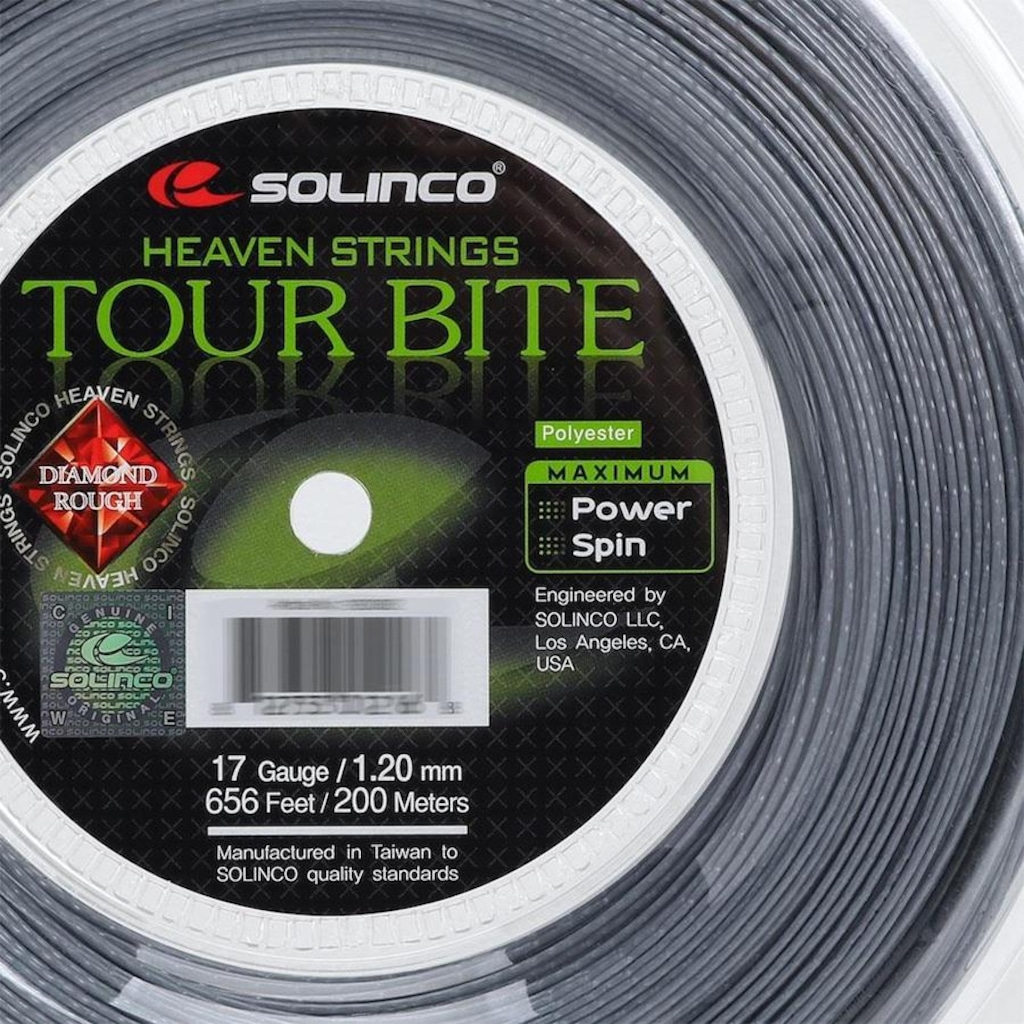 Imagem 3 do produto Corda Solinco Tour Bite Diamond Rough 17L 1.20MM